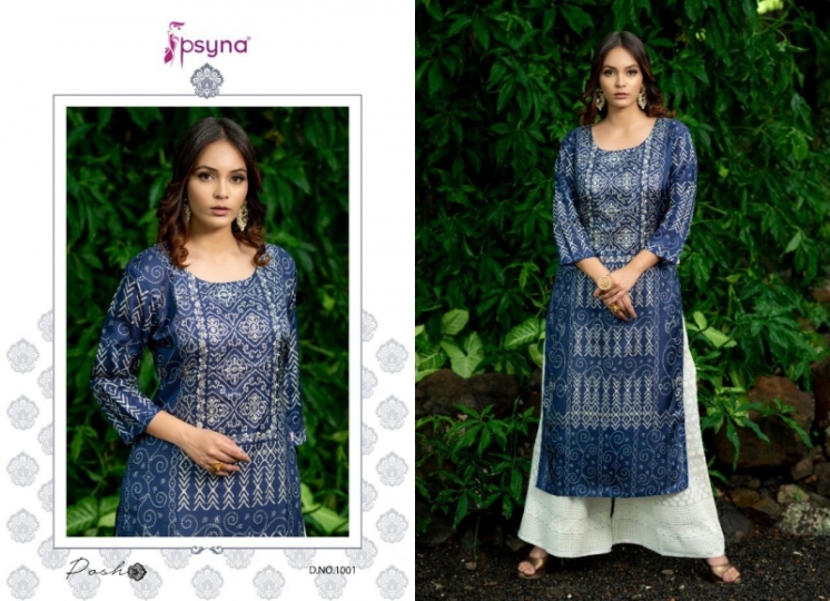 PSYNA LAUNCH POSH SILK FABRIC WITH BANDHANI PRITS KURTI WITH PLAZZO WHOLESALE DEALER BEST RATE BY GOSIYA EXPORTS SURAT (2)