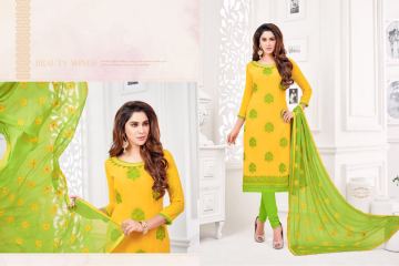 R R FASHION ETHNICA GEORGETTE STRAIGHT EMBROIDERY SUITS WHOLESALE BY GOSIYA EXPORTS SURAT (2)