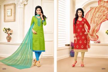 R R FASHION FANTASSY CATALOG CHANDERI COTTON EMBROIDERED SALWAR KAMEEZ (2)