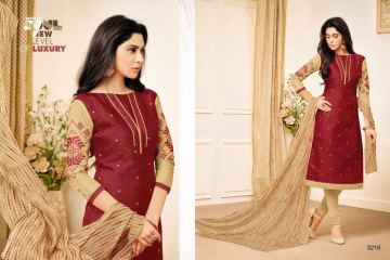 R R FASHION FANTASSY CATALOG CHANDERI COTTON EMBROIDERED SALWAR KAMEEZ (3)