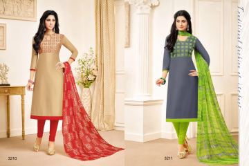 R R FASHION FANTASSY CATALOG CHANDERI COTTON EMBROIDERED SALWAR KAMEEZ (4)