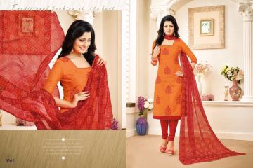 R R FASHION FANTASSY CATALOG CHANDERI COTTON EMBROIDERED SALWAR KAMEEZ (9)