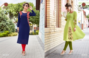 R STUDIO BAANVI HERITAGE 2 CATALOG GEORGETTE EMBROIDERED PARTY WEAR KURTIS WHOLESALE BEST RATE BY GOSIYA EXPORTS SURAT (1)