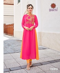 R STUDIO BAANVI HERITAGE 2 CATALOG GEORGETTE EMBROIDERED PARTY WEAR KURTIS WHOLESALE BEST RATE BY GOSIYA EXPORTS SURAT