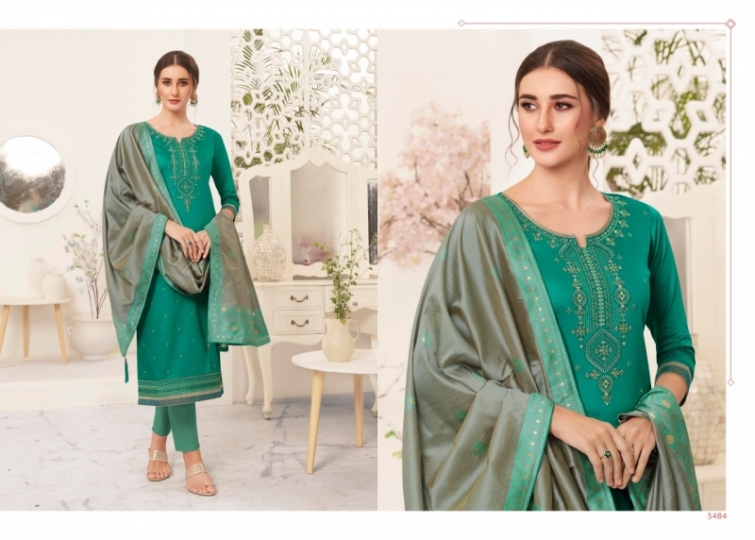 RAJ GHARANA KESSI FABRICS 5481-5488 SERIES SILK WORK SUITS WHOLESALE COLLECTION DEALER BEST RATE GOSIYA EXPORTS SURAT (7)