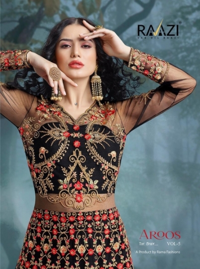 RAMA RAAZI PRESENT AROOS VOL 5 EXCLUSIVE NET BRIDAL SALWAR KAMEEZ WHOLESALE DEALER BEST RATE BY GOSIYA EXPORTS SURAT (14)