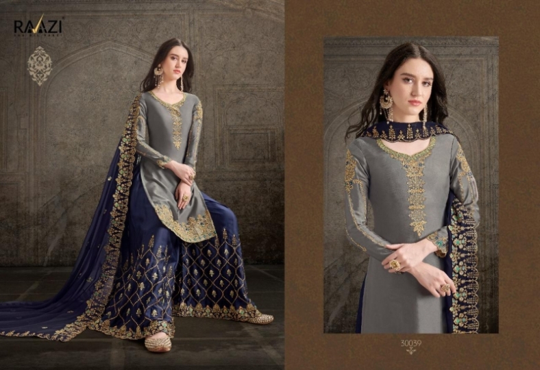 RAMA RAAZI PRESENT DILBARO SATIN PALAZZO STYLE SALWAR KAMEEZ WITH EMBROIDERY WHOLESALE DELAER BEST RATE BY GOSIYA EXPORTS SURAT (2)