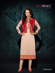 RANI TRENDZ ENGAGE CATALOG GEORGETTE EMBROIDERED JACKET STYLE KURTIS COLLECTION WHOLESALE BEST (1)