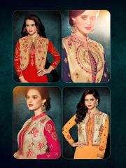 RANI TRENDZ ENGAGE CATALOG GEORGETTE EMBROIDERED JACKET STYLE KURTIS COLLECTION WHOLESALE BEST (10)