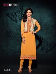 RANI TRENDZ ENGAGE CATALOG GEORGETTE EMBROIDERED JACKET STYLE KURTIS COLLECTION WHOLESALE BEST (4)