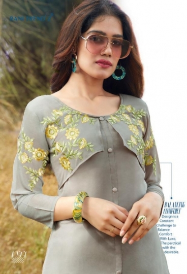 RANI TRENDZ TOP MODEL VOL-6 1043-1049 SERIES GEORGETTE SHORT TOPS COLLECTION WHOLESALE BEST RATE BY GOSIYA EXPORTS S