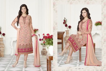 RASHI PRINTS ZARA VOL 4 GEORGETTE STRAIGHT SUITS BEST RATE DEALER BY GOSIYA EXPORTS SURAT (7)