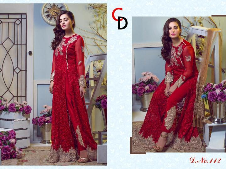 RED COLOR PKAISTANI STYLE WHOLESALE RATE AT GOSIYA EXPORTS SURAT  (4)