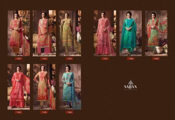 ROSE VOL 11 BY SAJJAN GEORGETTE PRINT WITH DESIGNER SAREES COLLECTION AT WHOLESALE E (10)