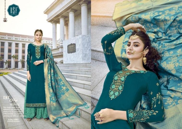 RSF GAZAL 13901-13906 SERIES GEORGETTE DESIGNER SUITS PARTY WEAR COLLECTION WHOLESALE DEALER BEST RATE BY GOSIYA EXPORTS SURAT (14)