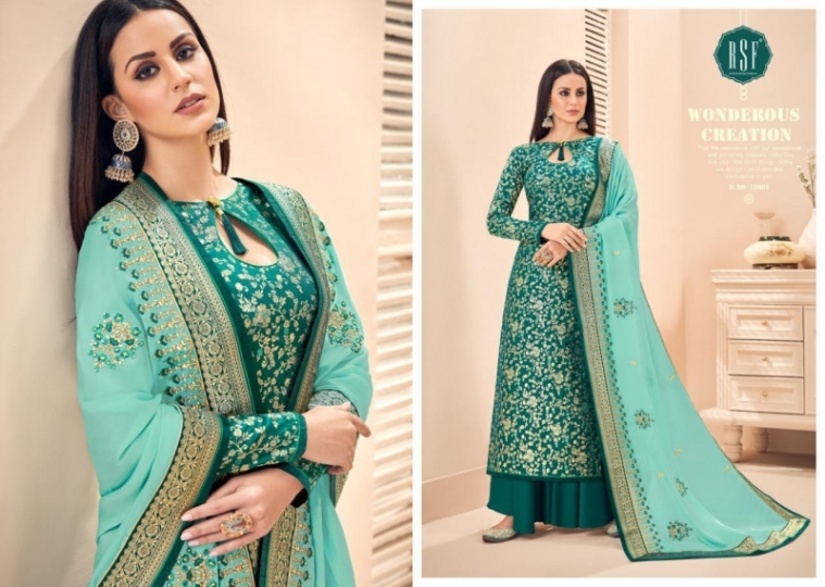 RSF PRESENT SWAG SILK JEQUARD WITH HANDWORK LONG SALWAR KAMEEZ WHOLESALE DEALER BEST RATE BY GOSIYA EXPORTS SURAT (13)