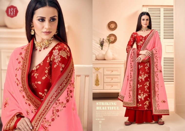 RSF PRESENT SWAG SILK JEQUARD WITH HANDWORK LONG SALWAR KAMEEZ WHOLESALE DEALER BEST RATE BY GOSIYA EXPORTS SURAT (5)