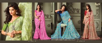 RUCHI SAREES BY GULDASTA CATALOGUE GEORGETTE PRINTS SAREES WHOLESALE BEST RATE GOSIYA EXPORTS SURAT (4)
