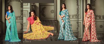 RUCHI SAREES BY GULDASTA CATALOGUE GEORGETTE PRINTS SAREES WHOLESALE BEST RATE GOSIYA EXPORTS SURAT (5)