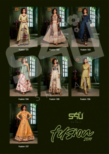 S4U FUSION 2019 CATALOG WHOLESALE SUPPLIER FANCY KURTIS COLLECTION WHOLESALE DEALER BEST RATE BY GOSIYA EXPORTS SURAT (1)