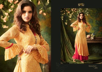 S4U SHIVALI BY SIGNATURE VOL 2 HEAVY GEORGETTE DESIGNER KURTI COLLECTION WHOLESALE BEST RATE BY GOSIYA EXPORTS SURAT (4)