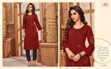 S4U SHIVALI BY SOPHIE VOL 3 CATALOGUE COTTON REYON KURTI WHOLESALE SURAT BEST RATE BY GOSIYA EXPORTS (9)