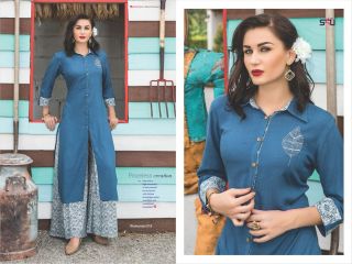 S4U SHIVALI COLLECTION WOOMANIYA VOL 6 WINTER SPECIAL KURTI WITH PLAZZO SET WHOLESALE BEST RATE BY GOSIYA EXPORTS DEAL (1033)