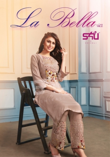 S4U SHIVALI LAUNCHES LA’BELLA VOL.2 FANCY KURTI WITH PANTS COLLECTION WHOLESALE DEALER BEST RATE BY GOSIYA EXPORTS SURAT (1)