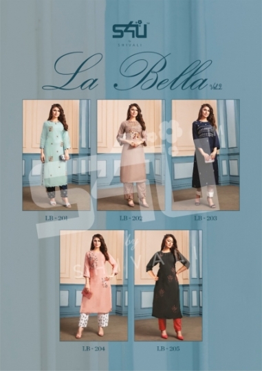 S4U SHIVALI LAUNCHES LA’BELLA VOL.2 FANCY KURTI WITH PANTS COLLECTION WHOLESALE DEALER BEST RATE BY GOSIYA EXPORTS SURAT (7)