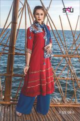 S4U STYLE STORY CATALOG RAYON KURTIS WITH DUPATTA COLLECTION WHOLESALER BEST RATE BY GOSIYA EXPORTS SURAT (8)