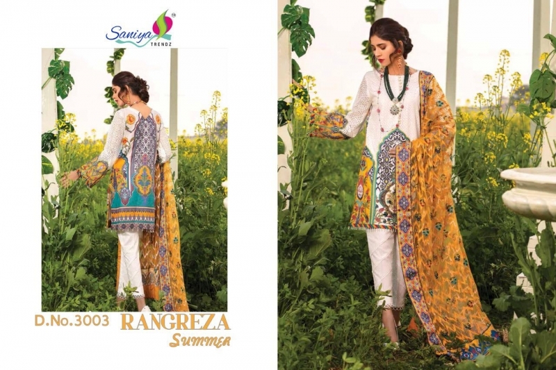 SAANIYA TRENDZ RANGREZA SUMMER LAWN VOL 19  (1)