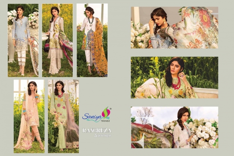 SAANIYA TRENDZ RANGREZA SUMMER LAWN VOL 19  (12)