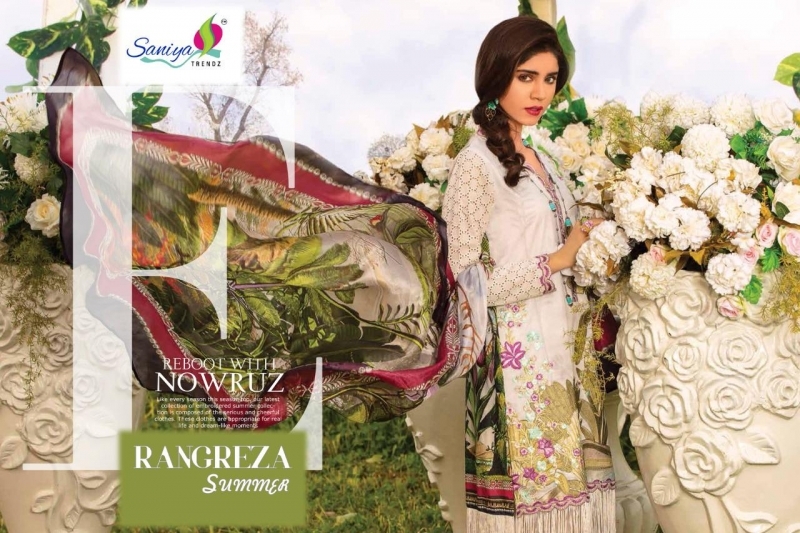 SAANIYA TRENDZ RANGREZA SUMMER LAWN VOL 19  (9)