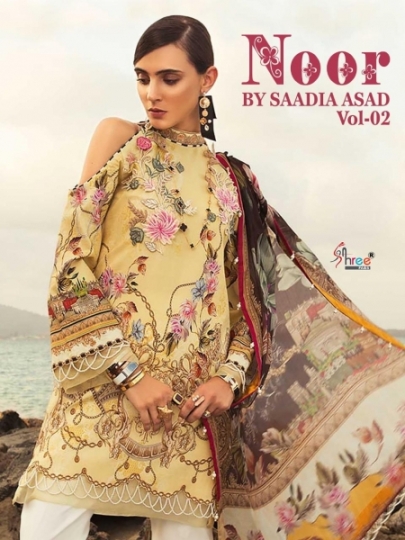 SADIYA ASAD NOOR VOL.2 PURE COTTON PRINT PAKISTANI SUIT DESIGNER  WHOLESALE DEALER BEST RATE BY GOSIYA EXPORTS SURAT (1)