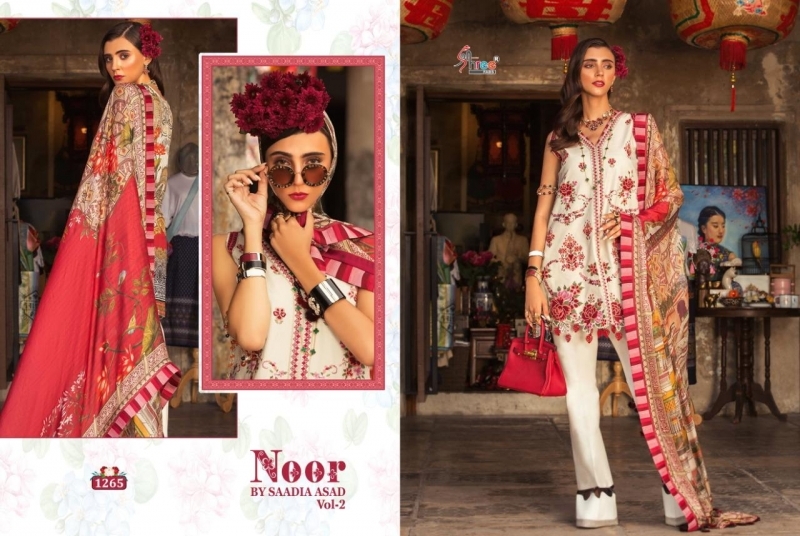 SADIYA ASAD NOOR VOL.2 PURE COTTON PRINT PAKISTANI SUIT DESIGNER  WHOLESALE DEALER BEST RATE BY GOSIYA EXPORTS SURAT (14)