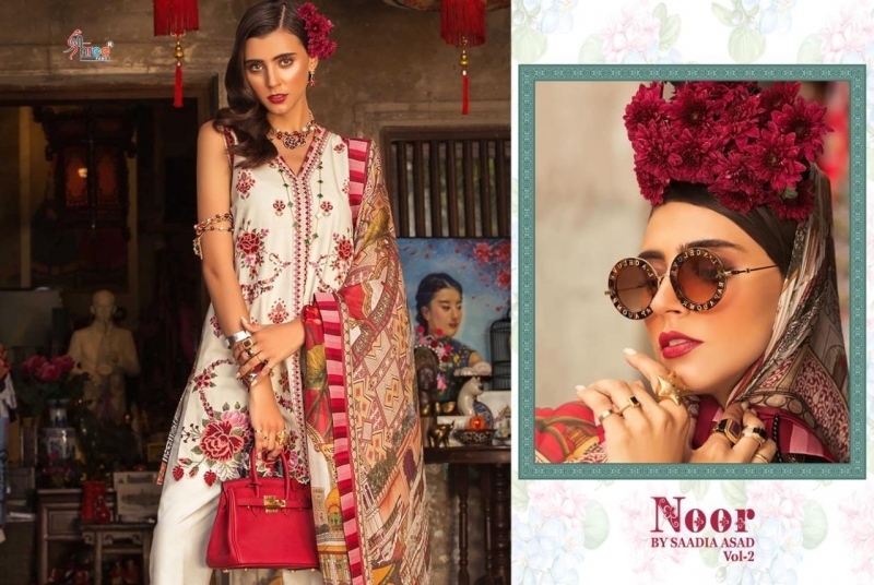 SADIYA ASAD NOOR VOL.2 PURE COTTON PRINT PAKISTANI SUIT DESIGNER  WHOLESALE DEALER BEST RATE BY GOSIYA EXPORTS SURAT (2)