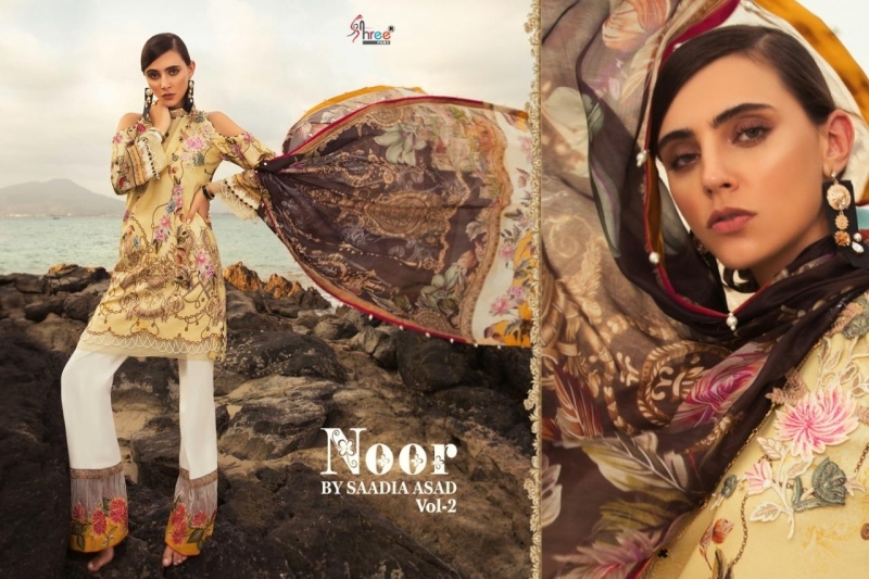 SADIYA ASAD NOOR VOL.2 PURE COTTON PRINT PAKISTANI SUIT DESIGNER  WHOLESALE DEALER BEST RATE BY GOSIYA EXPORTS SURAT (3)