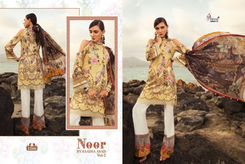 SADIYA ASAD NOOR VOL.2 PURE COTTON PRINT PAKISTANI SUIT DESIGNER  WHOLESALE DEALER BEST RATE BY GOSIYA EXPORTS SURAT (6)