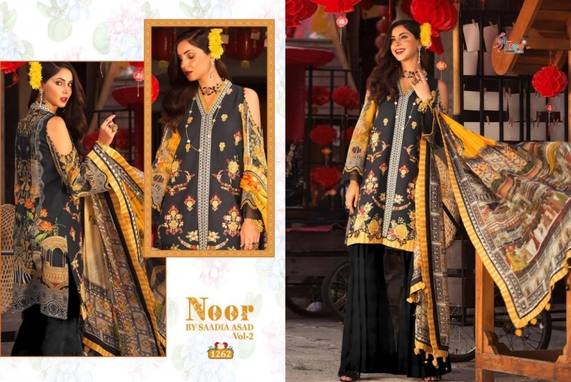 SADIYA ASAD NOOR VOL.2 PURE COTTON PRINT PAKISTANI SUIT DESIGNER  WHOLESALE DEALER BEST RATE BY GOSIYA EXPORTS SURAT (9)