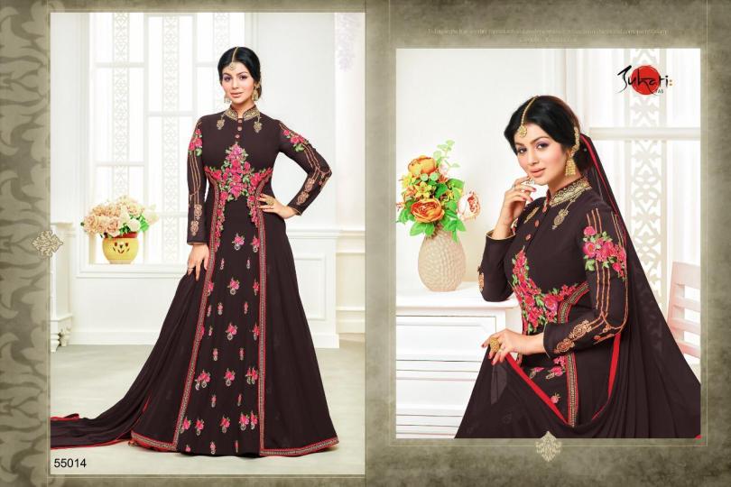 SAFRINA FOUX GEORGETTE WITH SELF EMBROIDERED WHOLESALE RATE AT GOSIYA EXPORTS SURAT  (2)
