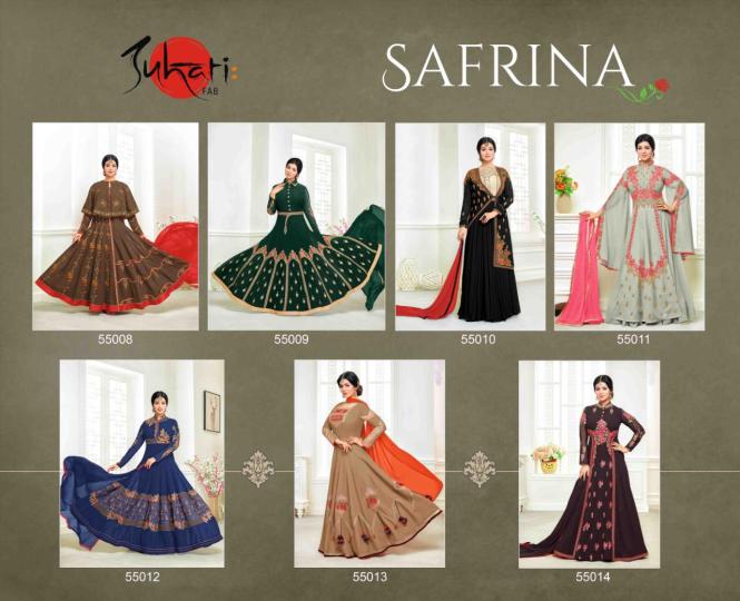 SAFRINA FOUX GEORGETTE WITH SELF EMBROIDERED WHOLESALE RATE AT GOSIYA EXPORTS SURAT  (5)
