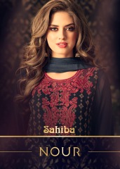 SAHIBA NOUR GEORGETTE WITH EMBROIDERY SALWAR KAMEEZ CATALOG WHOLESALE RATE (1)