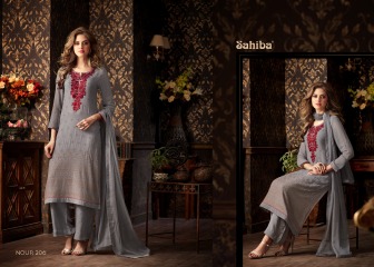 SAHIBA NOUR GEORGETTE WITH EMBROIDERY SALWAR KAMEEZ CATALOG WHOLESALE RATE (13)