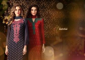 SAHIBA NOUR GEORGETTE WITH EMBROIDERY SALWAR KAMEEZ CATALOG WHOLESALE RATE (3)