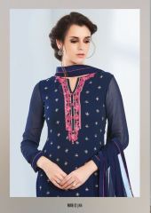 SAHIBA NOUR VO 9 GEORGETTE EMBROIDERY SUITS WHOLESALE BY GOSIYA EXPORTS SURAT (