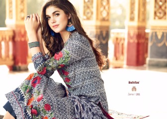 SAHIBA ZARNA COTTON LAWN DIGITAL PRINT WITH EMBROIDERY SUITS WHOLESLAE BEST RATE (6)