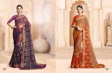 SAIANSH HASEENA CATALOGUE KHUSHI BRASSO CASUAL WEAR SAREES COLLECTION DEALER BEST RATE BY GOSIYA EXPORTS SURAT (2)