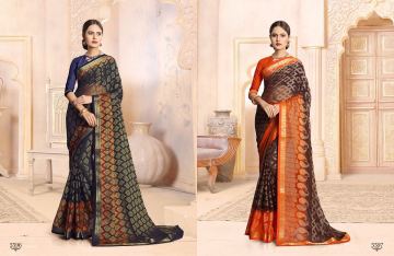 SAIANSH HASEENA CATALOGUE KHUSHI BRASSO CASUAL WEAR SAREES COLLECTION DEALER BEST RATE BY GOSIYA EXPORTS SURAT (4)