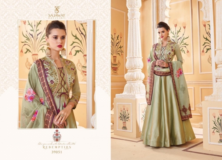 SAJAWAT BRIDE VOL 6 SILK LONG READY MADE GOWN STYLE SALWAR KAMEEZ WHOLESALE DEALER BEST RATE BY GOSIYA EXPORTS SURAT (5)