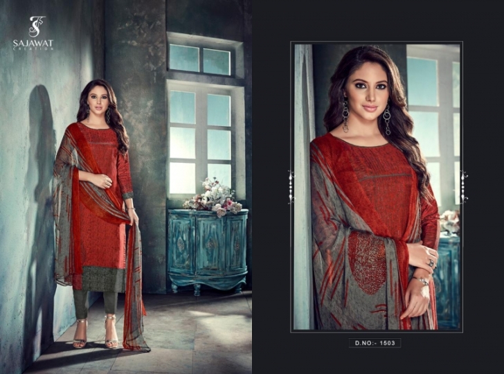 SAJAWAT CREATION LAUNCHED METRIX UPADA SILK FABRIC WITH  (12)